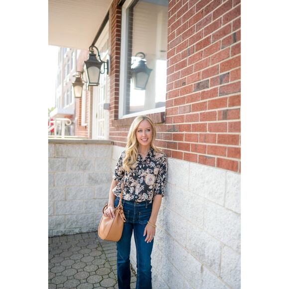 Sezane Floral Matching Set Blouse + Skirt 46 / US 12 100% Cotton & Viscose - Picture 3 of 14